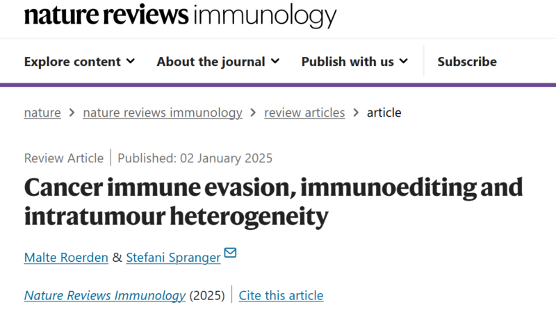 Malte Roerden: How different immune evasion mechanisms interfere with immunoediting of evolving tumors