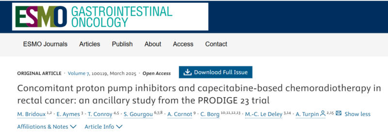 Concomitant PPIs and capecitabine-based chemoradiotherapy in rectal cancer