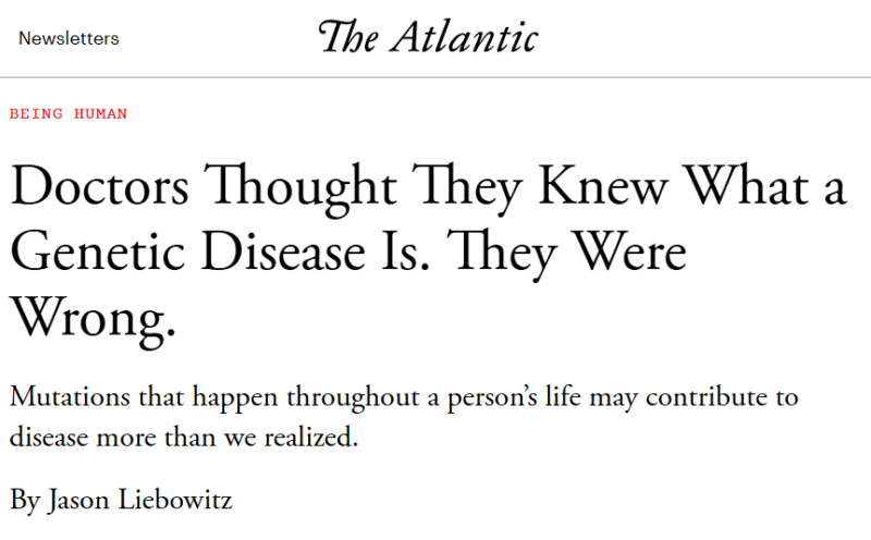 Jason Liebowitz: Doctors thought they knew what a genetic disease is - they were wrong