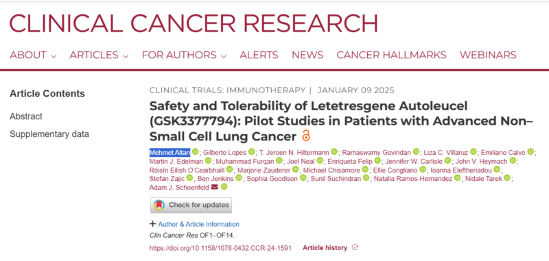 5 papers about Lung Cancer suggested by Stephen Liu