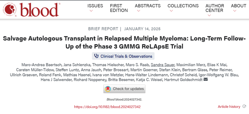 Myeloma Paper of the Day, January 15th, suggested by Robert Orlowski