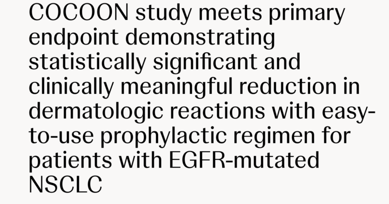 Antonio Passaro: COCOON study meets primary endpoint