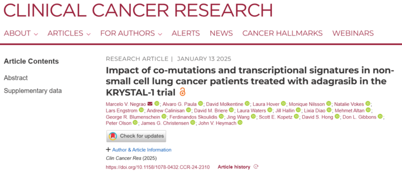 Marcelo Negrao: Co-mutations and transcriptional signatures in non-small cell lung cancer patients