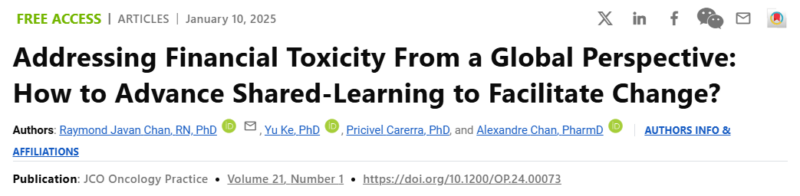 Financial Toxicity in Oncology: Impact and Proposed Solutions in JCO Oncology Practice