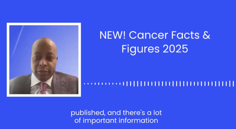 Wayne Frederick: The American Cancer Society's Cancer Facts and Figures 2025 report