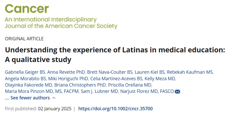 Narjust Florez: The experience of Latinas in medical education