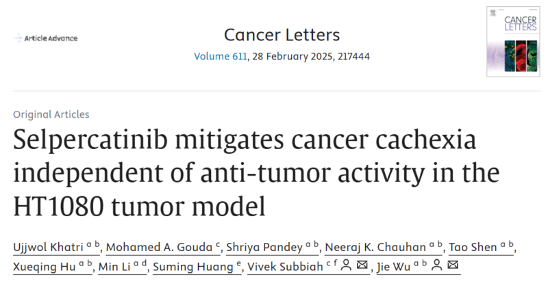 Amy Moore: Are patients with RET+ NSCLC on TKIs protected against cachexia?