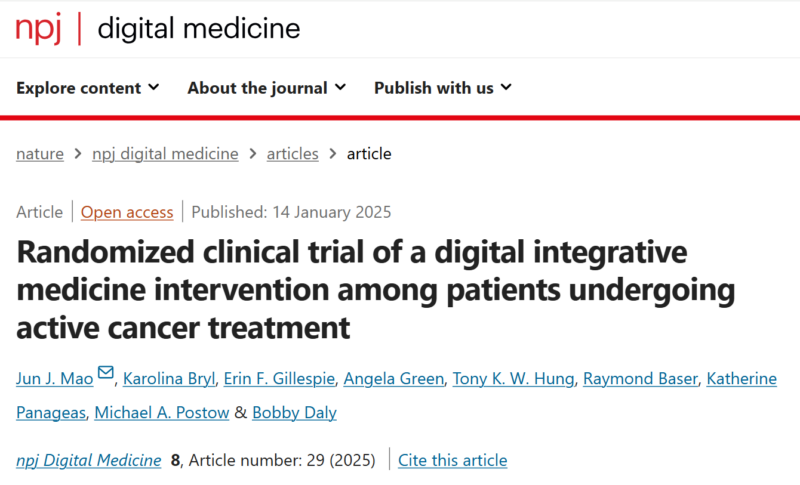 Tony Hung: A virtual integrative medicine program to improve symptoms and decrease hospitalization