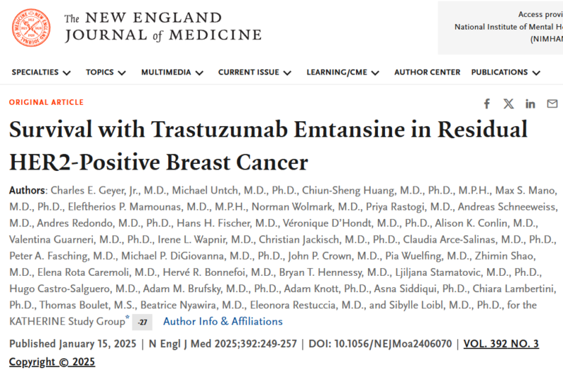 Trastuzumab Emtansine in Residual HER2-Positive Breast Cancer