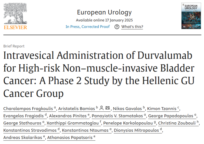 Enrique Grande: Intravesical durvalumab shows promise for high-risk NMIBC after BCG failure