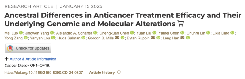 Eytan Ruppin: How does ancestry influence cancer treatment in clinical trials?