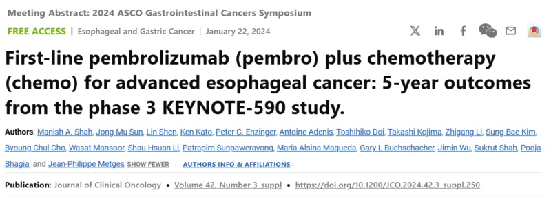 Senthil Kumar discusses the KEYNOTE-590 study on advanced esophageal cancer