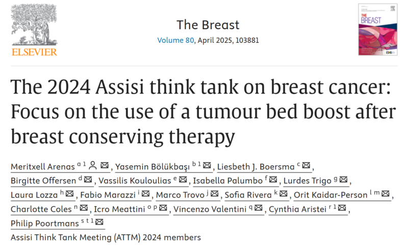 The 2024 Assisi think tank on breast cancer by Meritxell Arenas et al. 