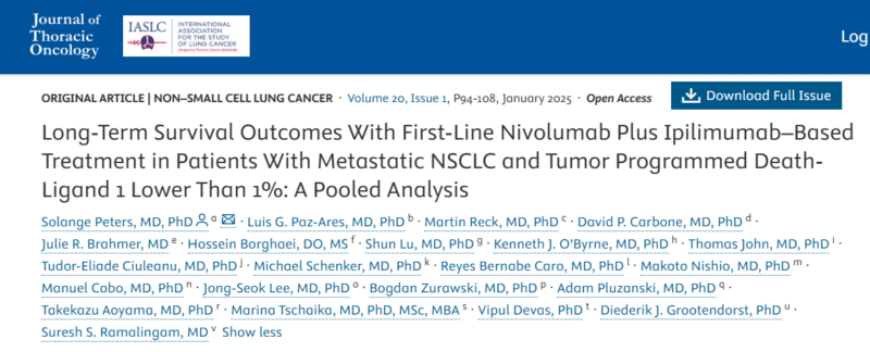 Estela Rodriguez: Using nivolumab plus ipilimumab as a treatment to patients with metastatic NSCLC