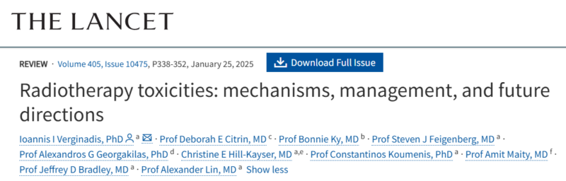 Chiaojung Jillian Tsai: An outstanding review/editorial on radiotherapy toxicities