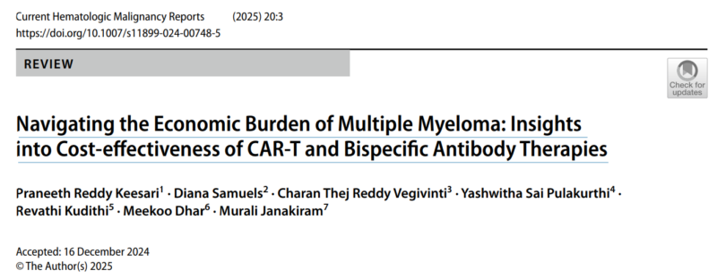 Al-Ola Abdallah: Myeloma Drug Prices