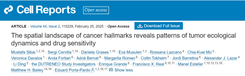 Manel Esteller: Thrilled to introduce our article on mapping the "Hallmarks of Cancer" in human primary tumors