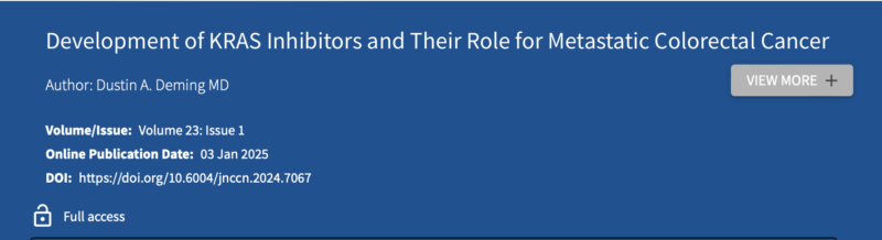 Erman Akkus: KRAS inhibitors and mCRC