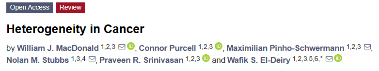 Wafik S. El-Deiry: Heterogeneity in Cancer