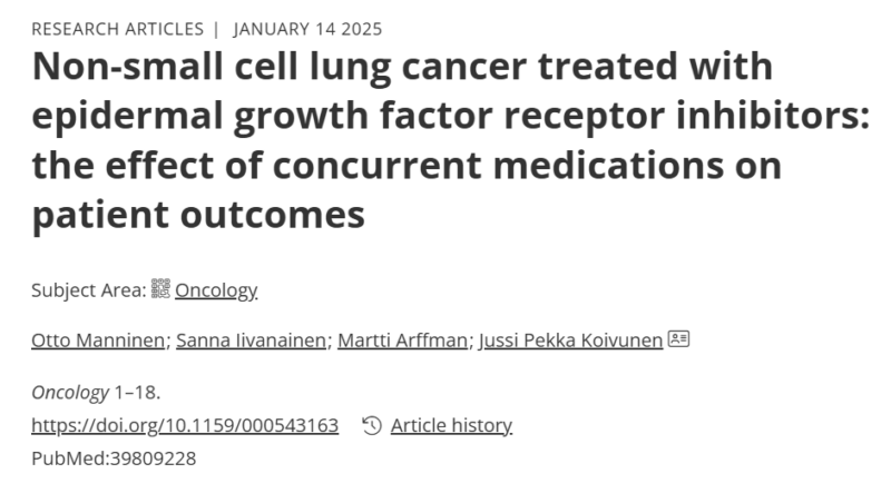 NSCLC treated with EGFR inhibitors - EGFR Resisters