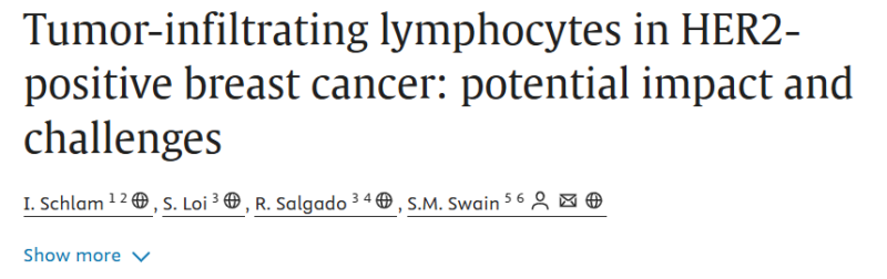 Elisabetta Bonzano: Tumor-infiltrating lymphocytes in HER2-positive breast cancer: potential impact and challenges