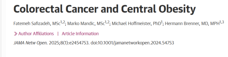 Elvina Almuradova: Waist circumference and waist-to-hip ratio as predictors of colorectal cancer risk