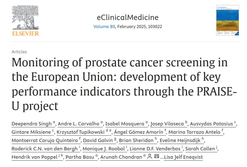 Partha Basu: Another major step towards harmonization of cancer screening indicators