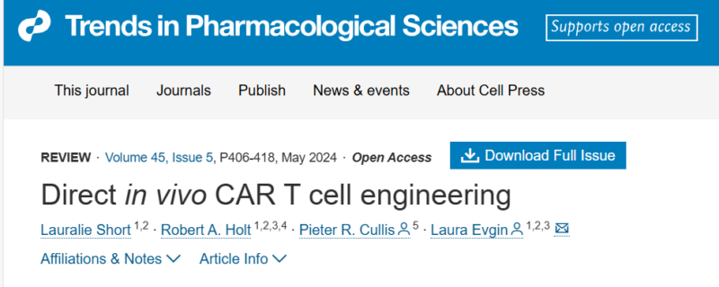 Hung Trinh: Direct in vivo CAR T cell engineering