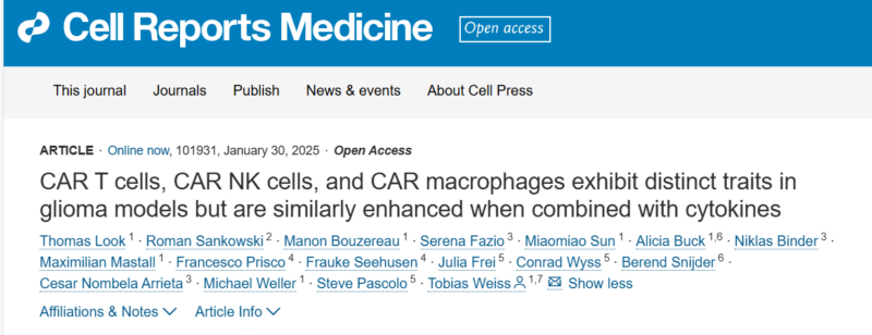 Yan Leyfman: Comparing CAR T Cells, CAR NK Cells and CAR Macrophages in Glioma Therapy