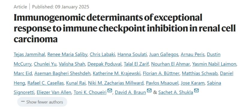 Immunogenomic determinants of exceptional response to immune checkpoint inhibition in renal cell carcinoma