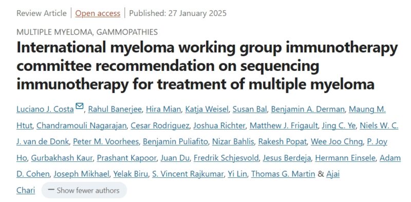 Rahul Banerjee: Sequencing immunotherapy for treatment of multiple myeloma