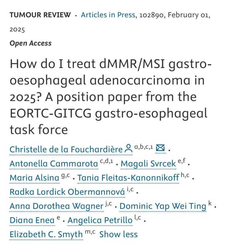 Erman Akkus: Treatment of dMMR/MSI gastro-oesophageal adenocarcinoma