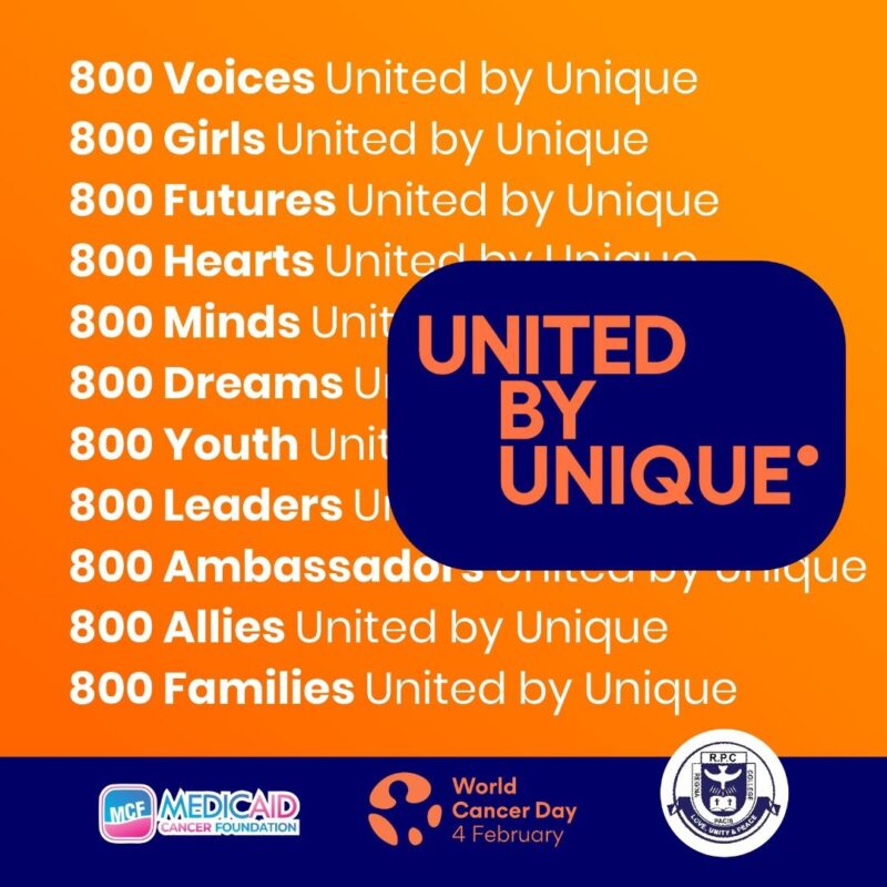 800 Voices United by Unique - Medicaid Cancer Foundation