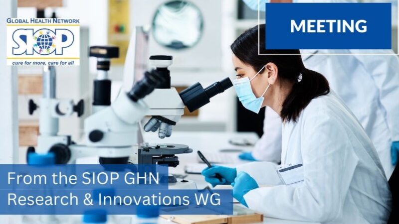 The first meeting of SIOP GHN Research and Innovation Working Group in 2025