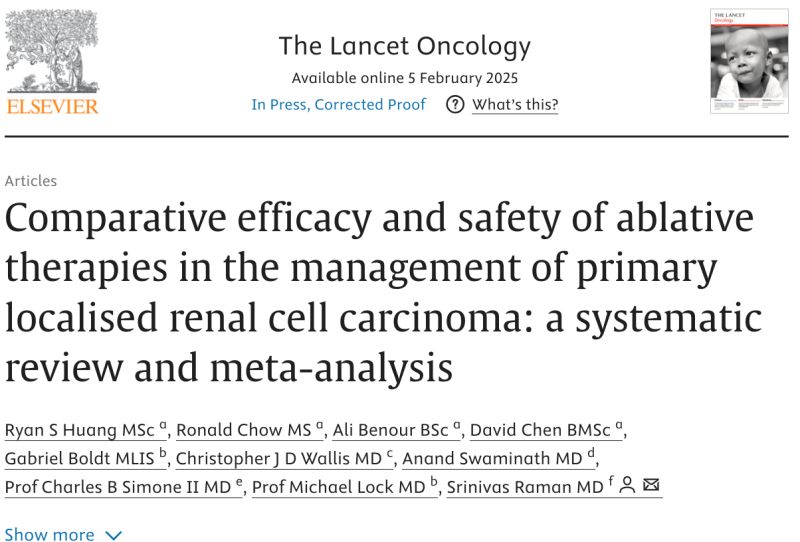 Enrique Grande: Meta-analysis compares ablative therapies for localized renal cell carcinoma