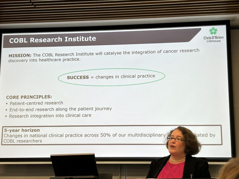 Tracey O'Brien: The launch of the Chris O'Brien Lifehouse Research Institute