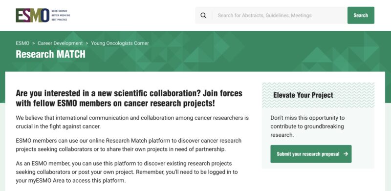 Matteo Lambertini: Finally the Research Match platform is online