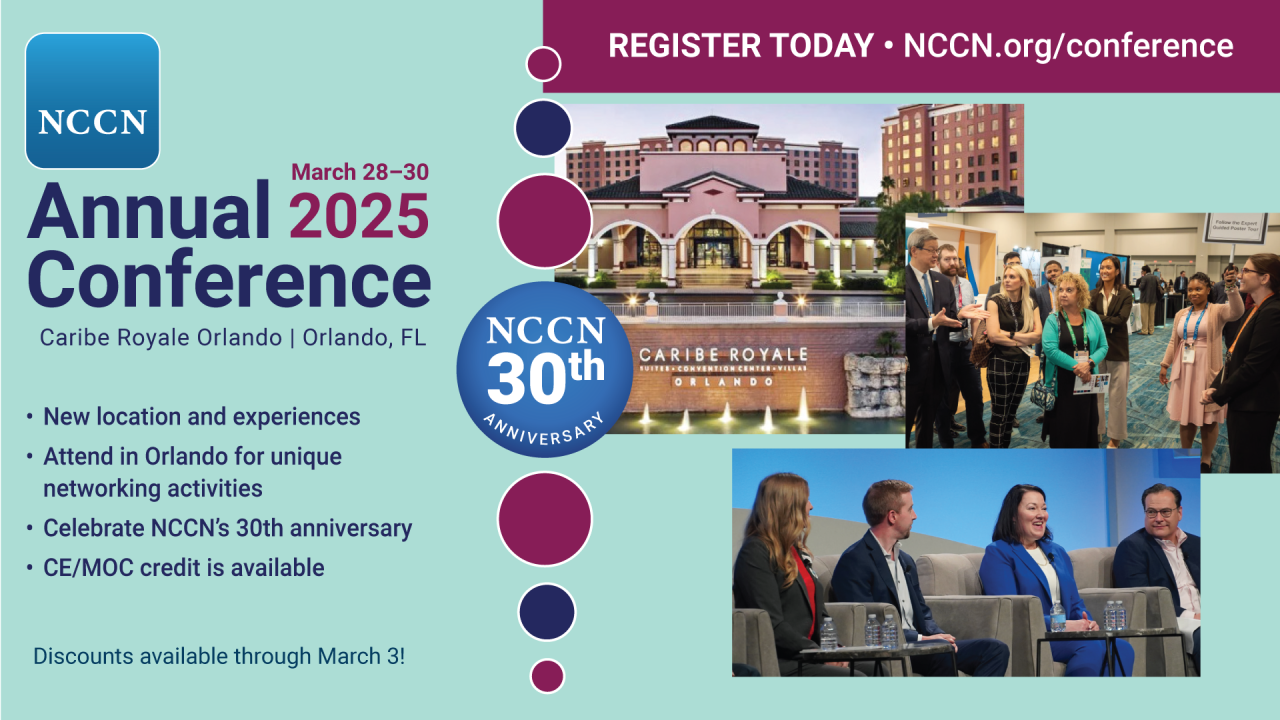 Registration open for the NCCN 2025 Annual Conference