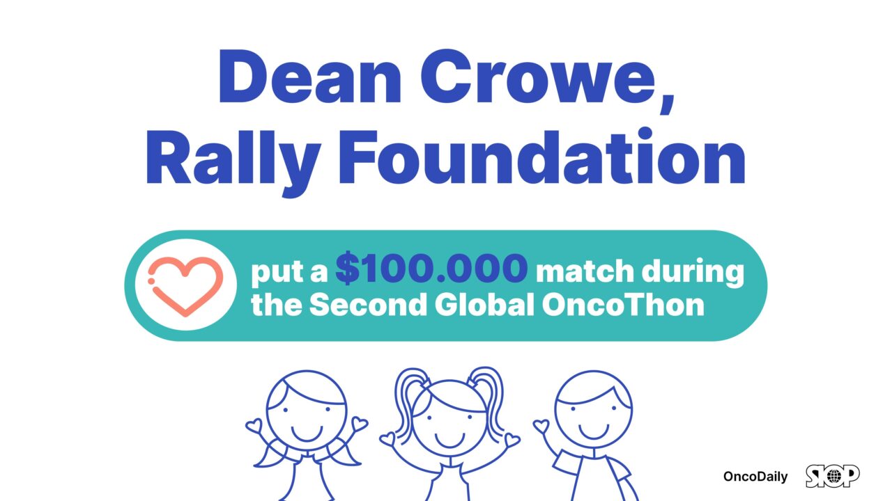 100,000 USD match from the Rally Foundation at the Second Global OncoThon