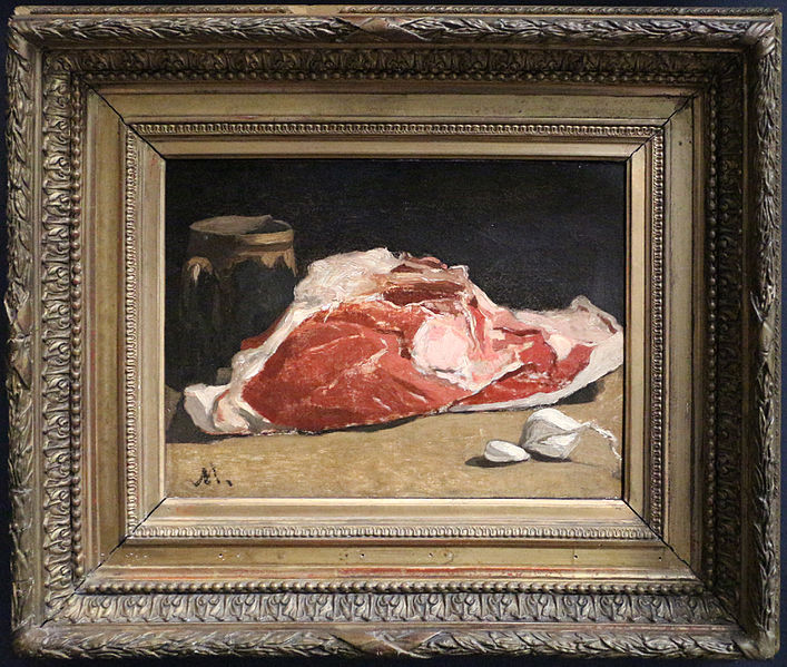 Still Life the Joint of Meat is a painting by Claude Monet