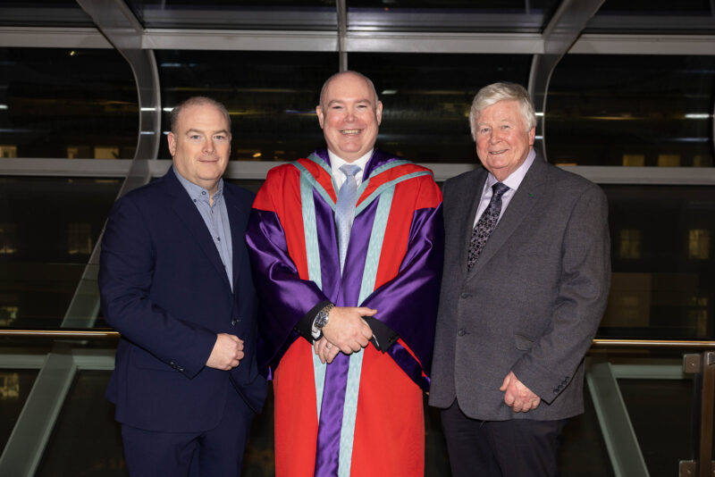 Gerry Hanna: Delighted to celebrate my inaugural lecture at Trinity St James's Cancer Institute