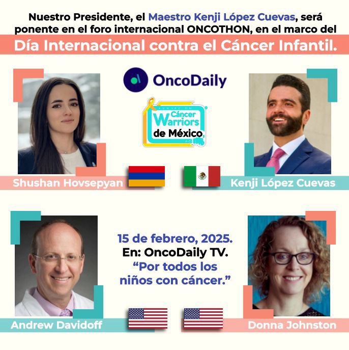 Kenji López-Cuevas will be a speaker at the 2nd Global OncoThon, by OncoDaily and SIOP