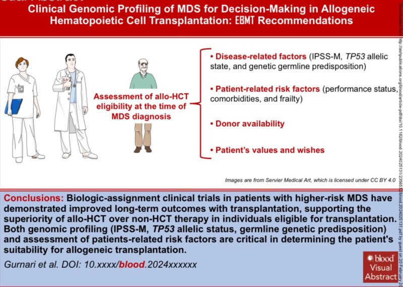 Carmelo Gurnari: The updated recommendations for allo-HCT in MDS