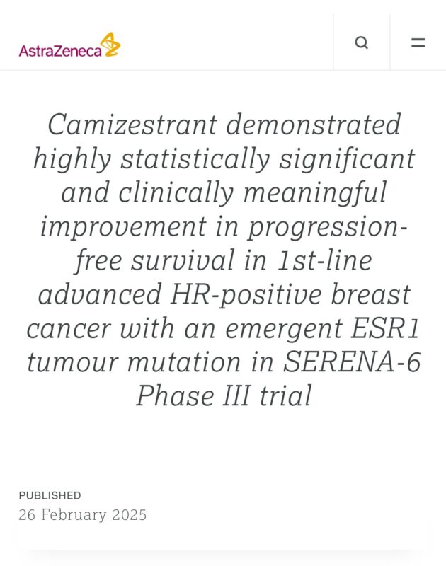 Paolo Tarantino: The SERENA6 phase 3 trial is positive