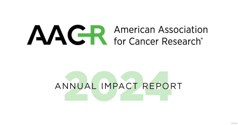 Margaret Foti: Pleased to present AACR's Annual Impact Report