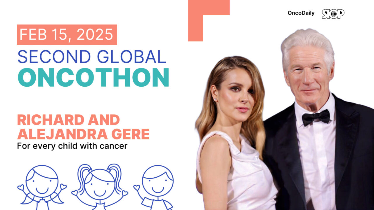 Richard Gere and Alejandra Gere to Join Second Global OncoThon on February 15 for Fight Against Childhood Cancer