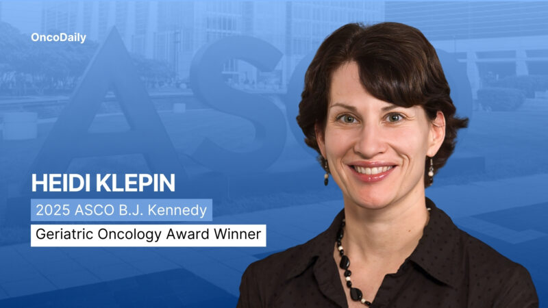 Heidi Klepin will Recieve BJ Kennedy Award for Geriatric Oncology at ASCO 2025 Annual Meeting