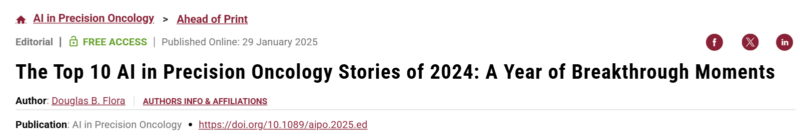 Douglas Flora: The Biggest AI Breakthroughs in Oncology - 2024’s Game-Changing Moments