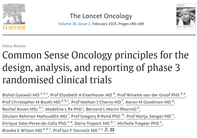 Bishal Gyawali: A checklist to design and report cancer drug RCTs