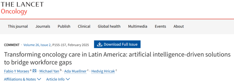 Fabio Ynoe de Moraes: Transforming Oncology Care in Latin America with AI